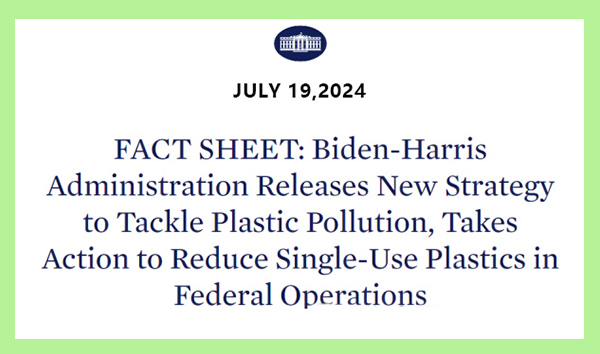 For The First Time In History, The US Federal Government Has Announced A Gradual Phase out Of Disposable Plastics